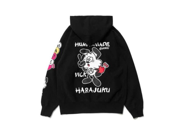 Human Made Vick Pizza Hoodie Black
