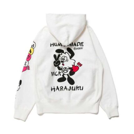 Human Made Vick Pizza Hoodie White