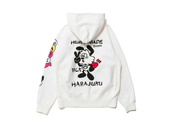 Human Made Vick Pizza Hoodie White